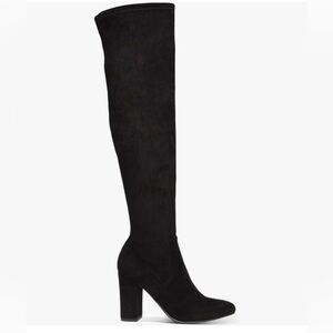 Wild Pair Eileenef Elegant Black Over-the-Knee Boots Size 11